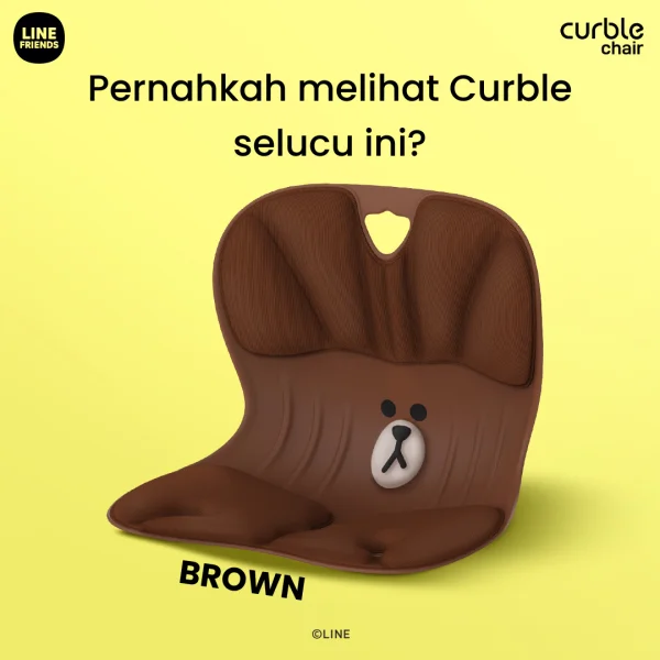 Curble Chair LINE&FRIENDS Series - Brown (LIMITED EDITION)