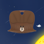 Curble Chair LINE&FRIENDS Series - Brown (LIMITED EDITION) - Image 5