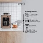 SIROCA COFFEE MAKER BROWN + MILK FOAMER - Image 4