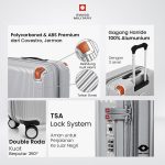 SM SUITCASE ZENEBA 20 INCH SILVER + FOLDING BAG SM STYLE 2019 - Image 4