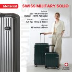 SM SUITCASE SOLIO 18 INCH GRAY + FOLDING BAG SM STYLE 2019 - Image 4