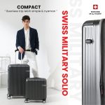SM SUITCASE SOLIO 18 INCH GRAY + FOLDING BAG SM STYLE 2019 - Image 3