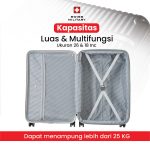 SM SUITCASE SOLIO 18 INCH GRAY + FOLDING BAG SM STYLE 2019 - Image 5
