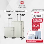 SM SUITCASE SOLIO 18 & 26 INCH SET WHITE