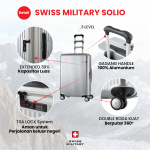 SM SUITCASE SOLIO 18 & 26 INCH SET SILVER - Image 2
