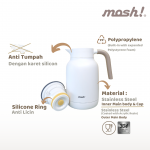MOSH TABLE POT 1.8L WHITE DMLP1.8WHG - Image 3