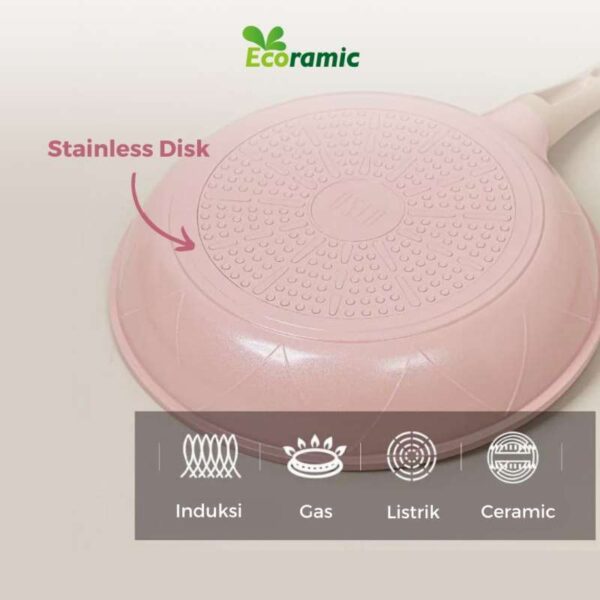 ECORAMIC OSLO WOK PAN 28 IH - Gambar 3