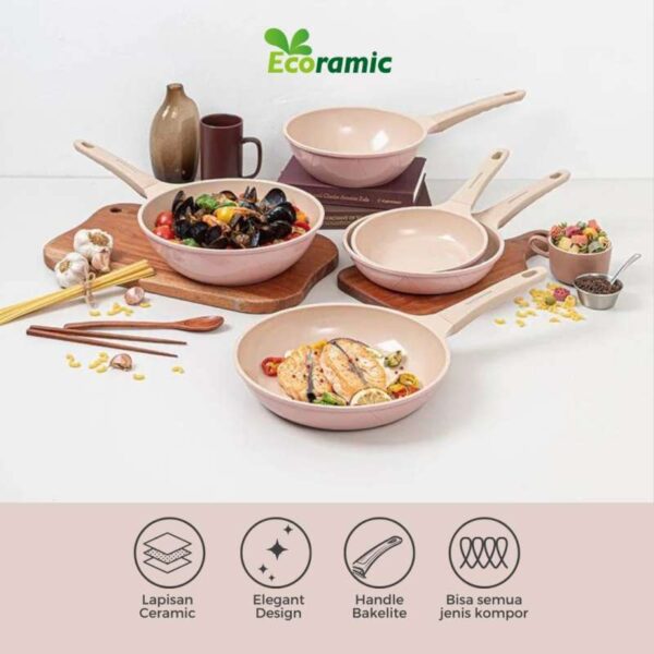 ECORAMIC OSLO WOK PAN 28 IH - Gambar 4