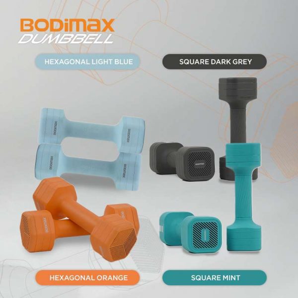 BODIMAX ADJUSTING DUMBBELL SQUARE MINT - Gambar 7